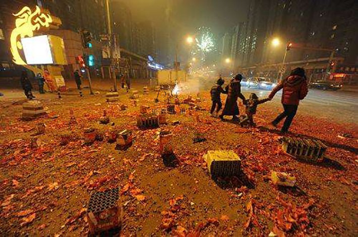 煙花爆竹污染場地