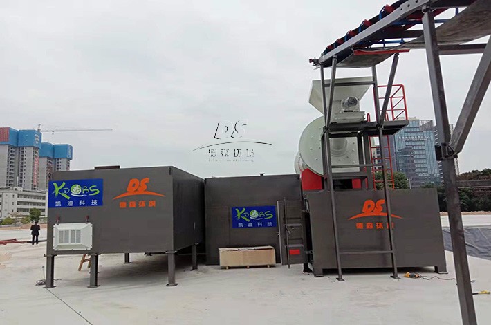 土壤修復設(shè)備安裝現(xiàn)場