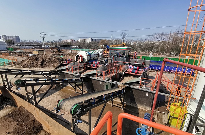 污染土壤修復工程現場